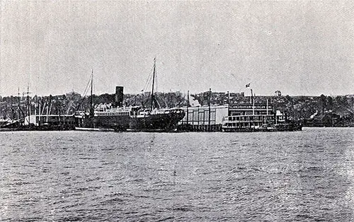 Scandinavian-American Line Docks in New York.