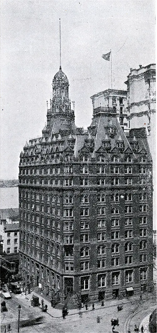 The Scandinavian-American Line Passenger Office in New York.