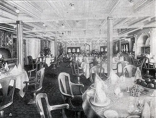 First Cabin Dining Room on the SS Frederik VIII.