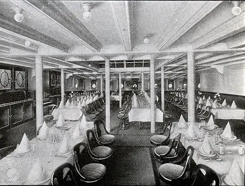 Second Cabin Dining Room on the SS Frederik VIII.