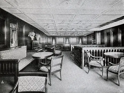 Second Cabin Lounge on the SS Frederik VIII.