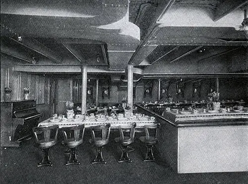 Third Class Dining Room on the SS Frederik VIII.