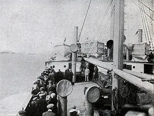 Third Class Promenade Deck on the SS Oscar II.