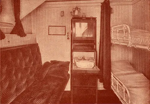 Typical Stateroom of the Tourist Third Cabin.