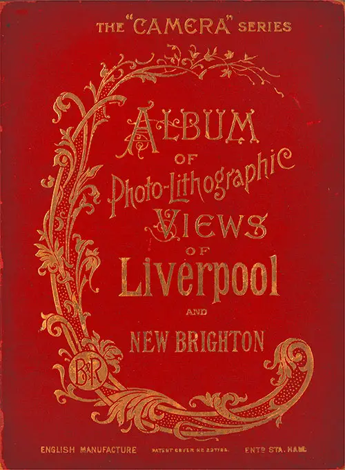 Front Cover, The "Camera" Series: Album of Photo-Lithographic Views of Liverpool and New Brighton, Brown & Rawcliffe 1890s.