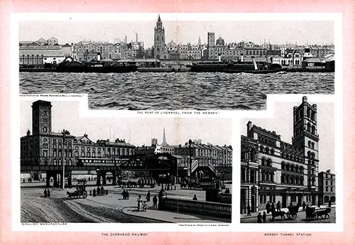 Photo Collage - Port of Liverpool, Overhead Railway, Mersey Tunnel Station.