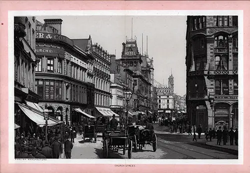 View of Church Street in Liverpool.