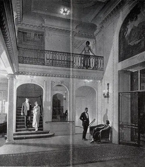 Lobby and Staircase on the SS Leviathan.