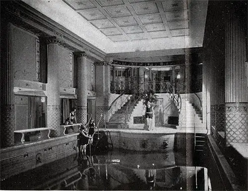 Swimming Pool for First Class Passengers on the SS Leviathan.