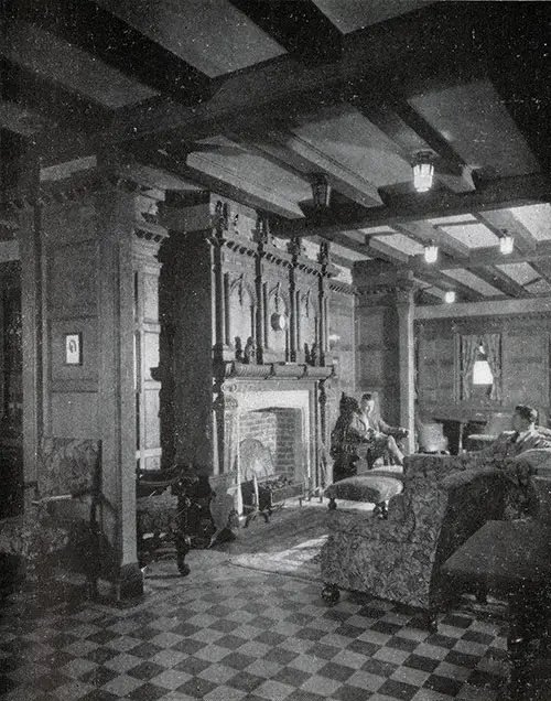 Cabin Class Smoking Room on the SS America.