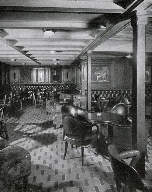 Second Cabin Smoking Room on the SS George Washington.