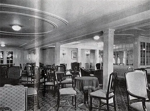 Second Cabin Social Hall on the SS Leviathan.