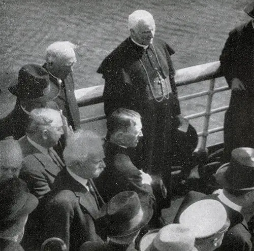 Cardinal O'Donnell, Primate of Ireland, Arriving in America on Board the SS Republic.