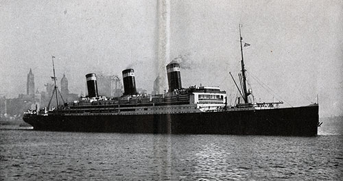 The SS Leviathan, Flagship of the United States Lines.