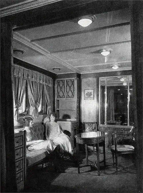 First Class Presidential Suite on the SS Georgic Washington.