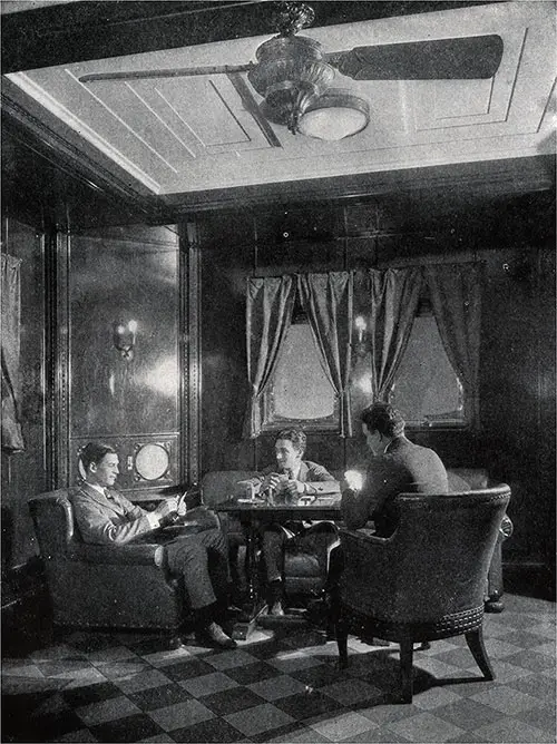 First Class Smoking Room on the SS George Washington.