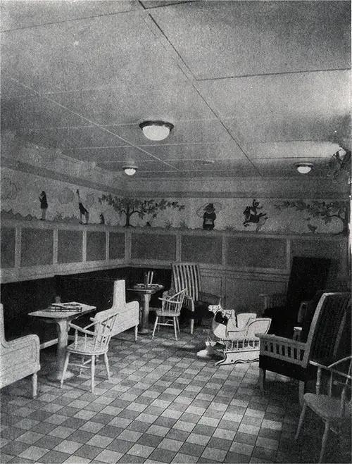 Children's Cabin Class Playroom on the SS America.