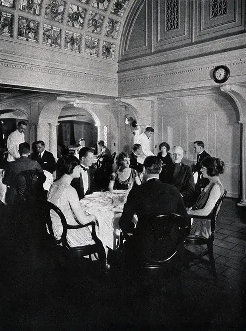 First Class Dining Saloon.