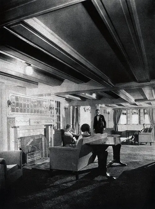 Social Hall on the SS Pan America.