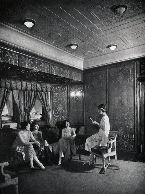 First Class Social Hall on the SS George Washington.