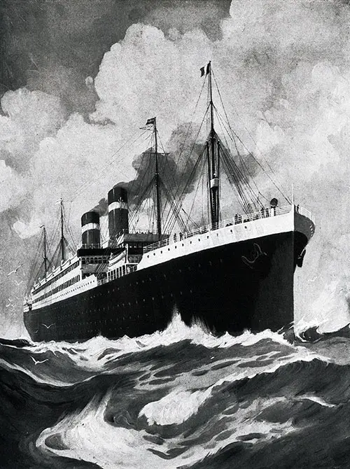 The Steamship SS America of the United States Lines.