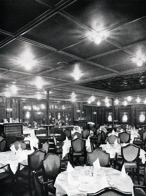 First Class Dining Saloon on the SS America.