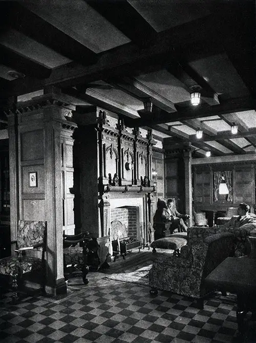 First Class Smoking Room on the SS America.