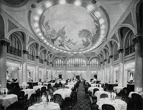 View of the Main Dining Saloon.