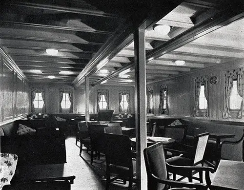Third Class Ladies' Lounge on the SS Leviathan.