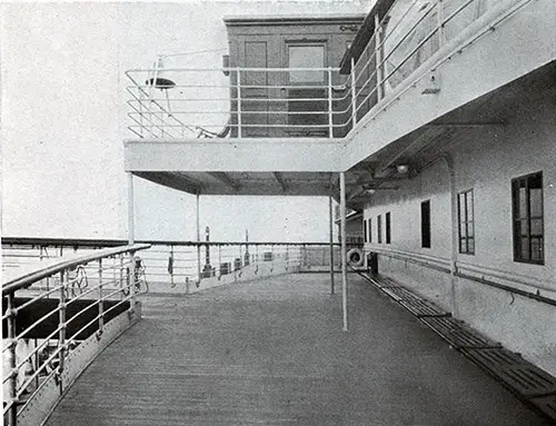 Spacious Third Class Upper Deck on the SS Leviathan.