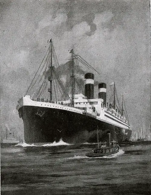 The Steamship George Washington. Next to the Leviathan, the Largest Liner Under the American Flag.