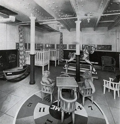 Third Class Children's Playroom on the RMS Adriatic.