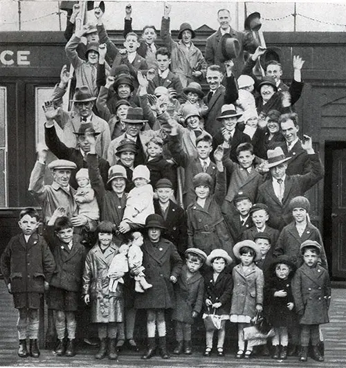 Group of Happy Third Class Passengers.