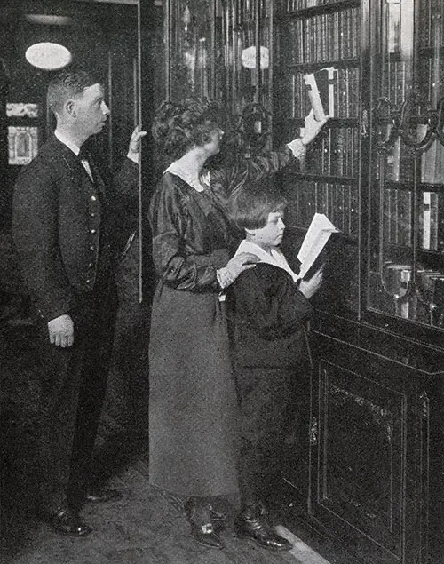 First Class Library on a White Star Liner.