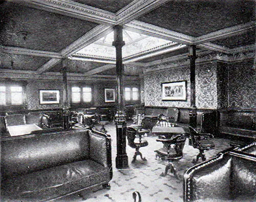 First Class Smoking Room on the RMS Arabic.