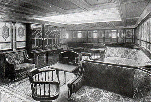 First Class Library on the RMS Romanic.
