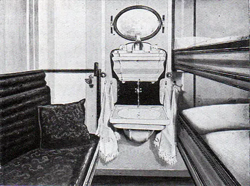 Second Class Stateroom on the RMS Romanic.