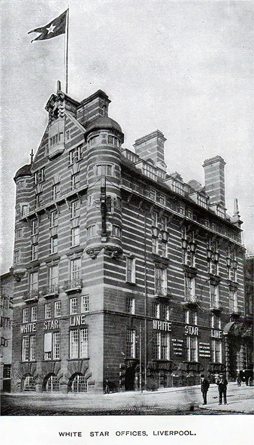 White Star Line Office in Liverpool.