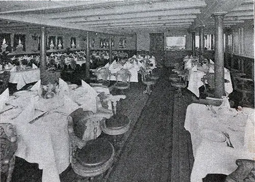 Tourist Third Cabin Dining Saloon—S.S. Calgaric.