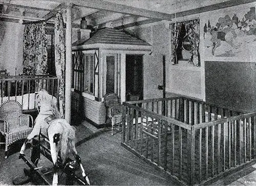 Tourist Third Cabin Playroom—S.S. Laurentic.