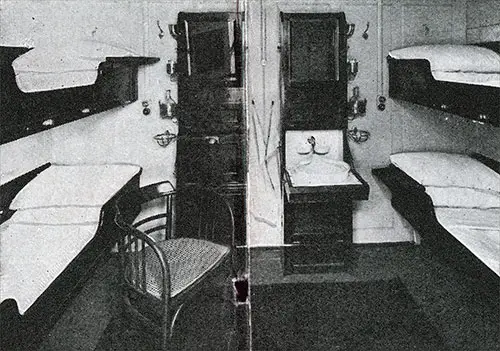 Tourist Third Cabin Four-Berth Room—S.S. Albertic.