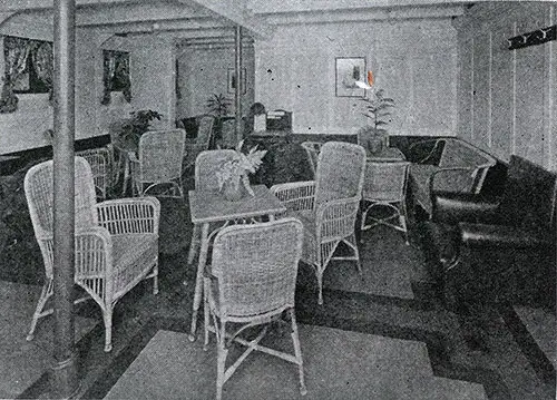 Third Cabin Lounge—S.S. Laurentic.