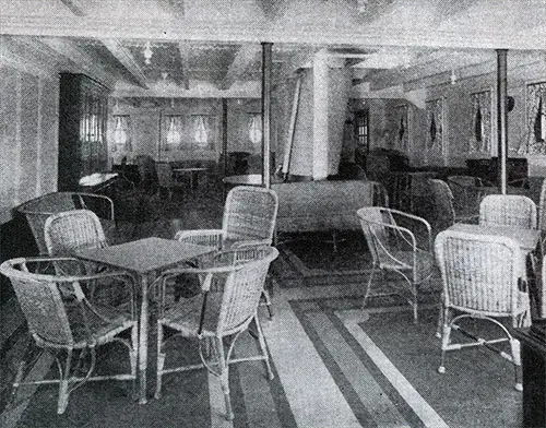 Tourist Third Cabin Lounge—S.S. Laurentic.