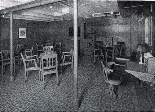 Third Cabin Smoking Room—S.S. Laurentic.