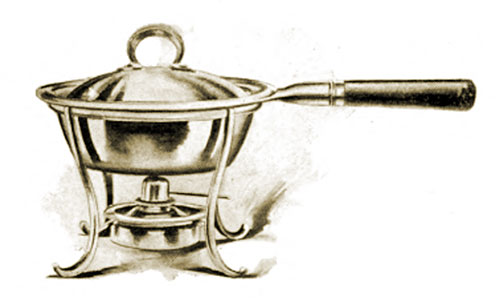 Plated Chafing Dish No. 0526. Capacity: Three Half Pints.