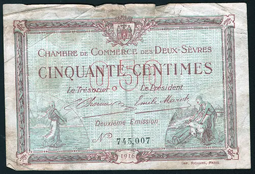 Cinquante Centimes 0.50 Front Side