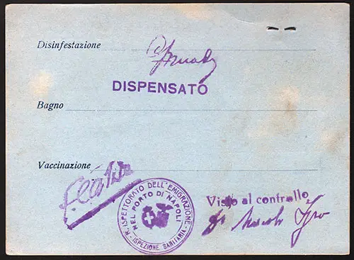 Vaccination Certificate 1930
