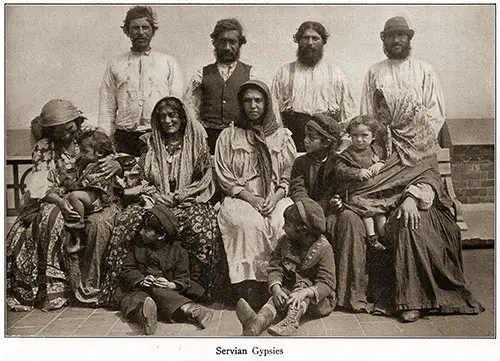 Serbian Gypsies at Ellis Island.