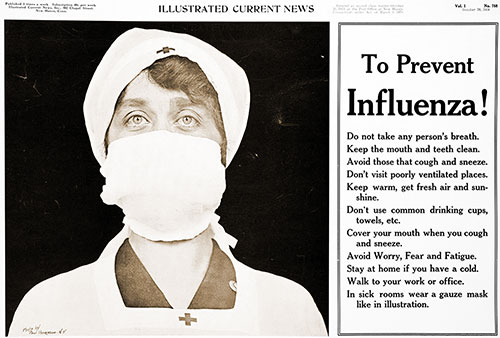 To Prevent Influenza! PSA 1918