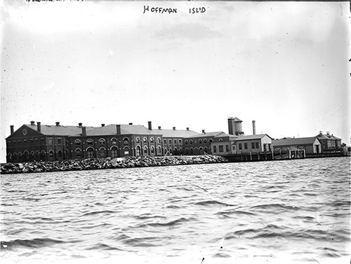 View of Hoffman Island Where Immigrants With Infectious Diseases Were Held in Quarantine.